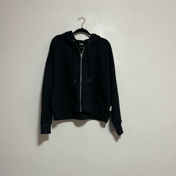 CALIA Women's Cropped Zip Hoodie in Pure Black - Size 2X - Picture 11 of 14